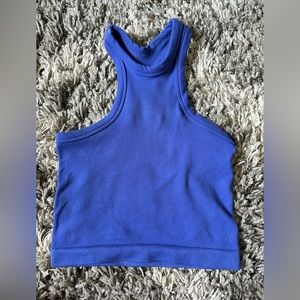FREE PEOPLE movement fitted purple tank top